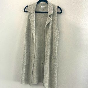 Long knitted vest Large